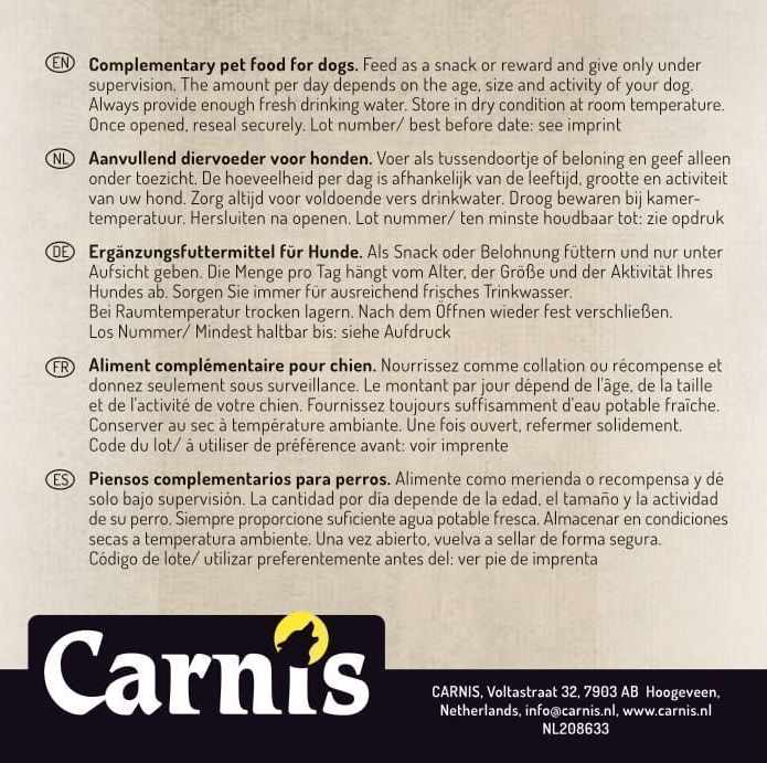 Carnis Vleesstrips - Nena's Pets