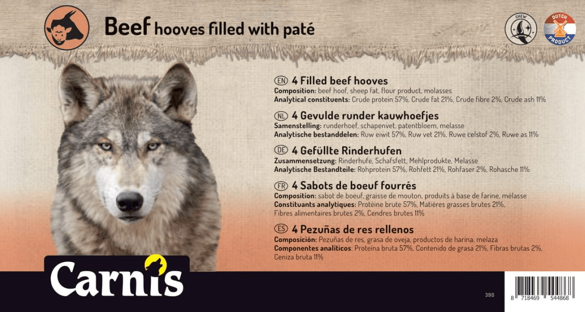 Carnis Gevulde hoefjes - Nena's Pets