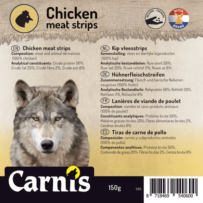 Carnis Vleesstrips - Nena's Pets