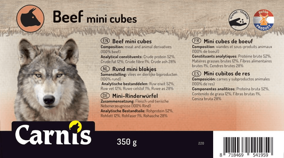 Carnis Trainer Rund mini blokjes - Nena's Pets