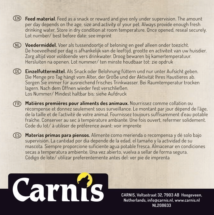 Carnis Lamshuid 200 gram - Nena's Pets