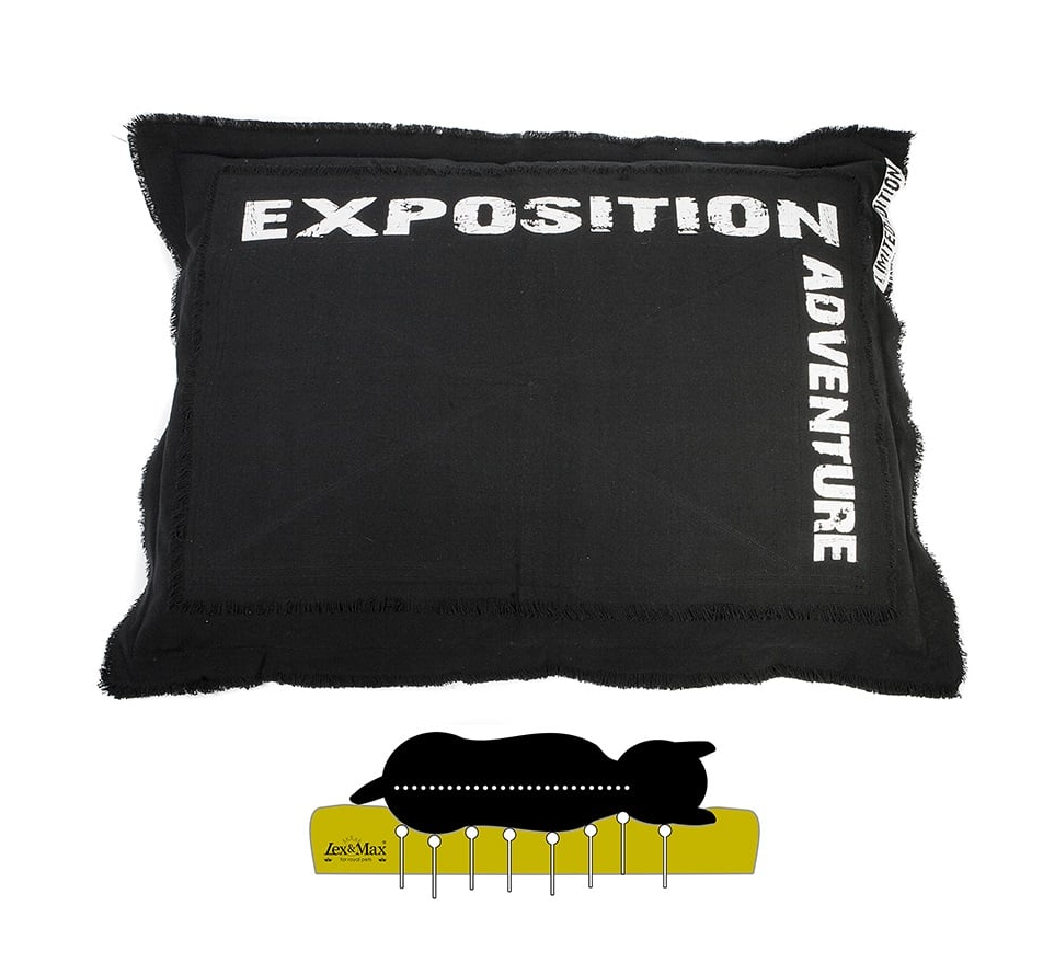 Orthopedic Rectangle Adventure 100X70 Black - Nena's Pets