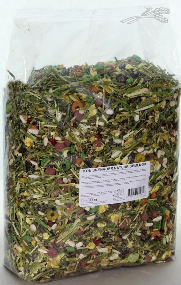 Tijssen Konijnenvoer Natuur Gemengd 3.5kg - Nena's Pets