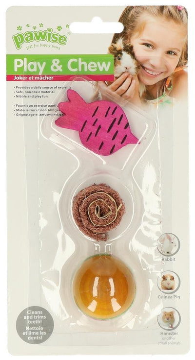 Woodn Loofah knaag en speelblokjes - Nena's Pets