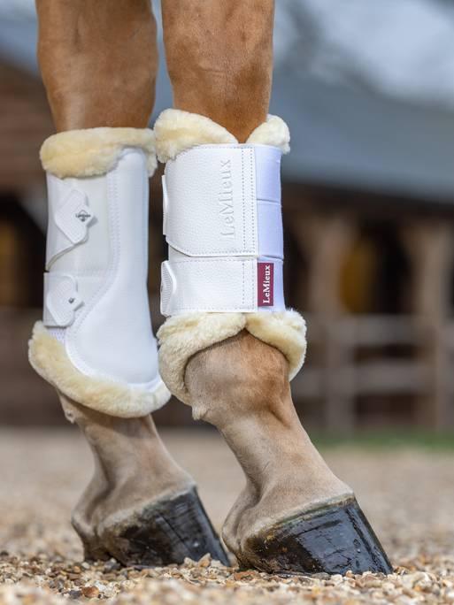 LeMieux Fleece Edge Mesh Brushing boots - Nena's Pets