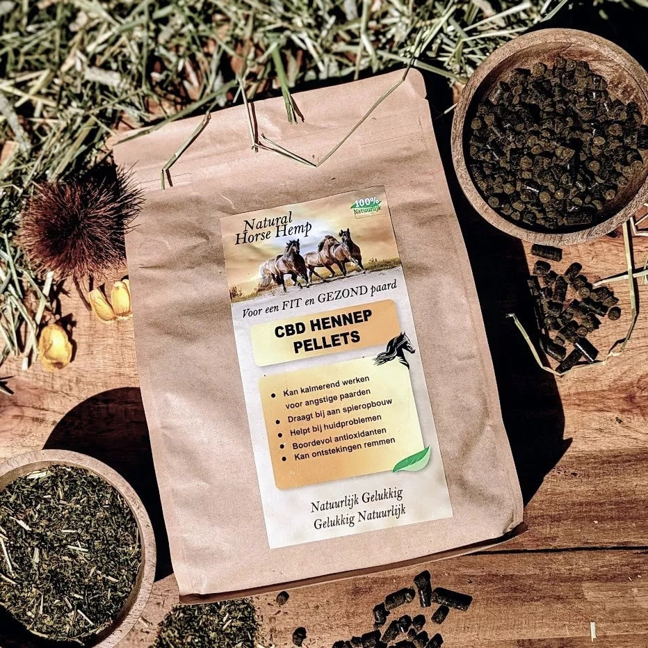 Natural Horse Hemp CBD hennep pellets - Nena's Pets