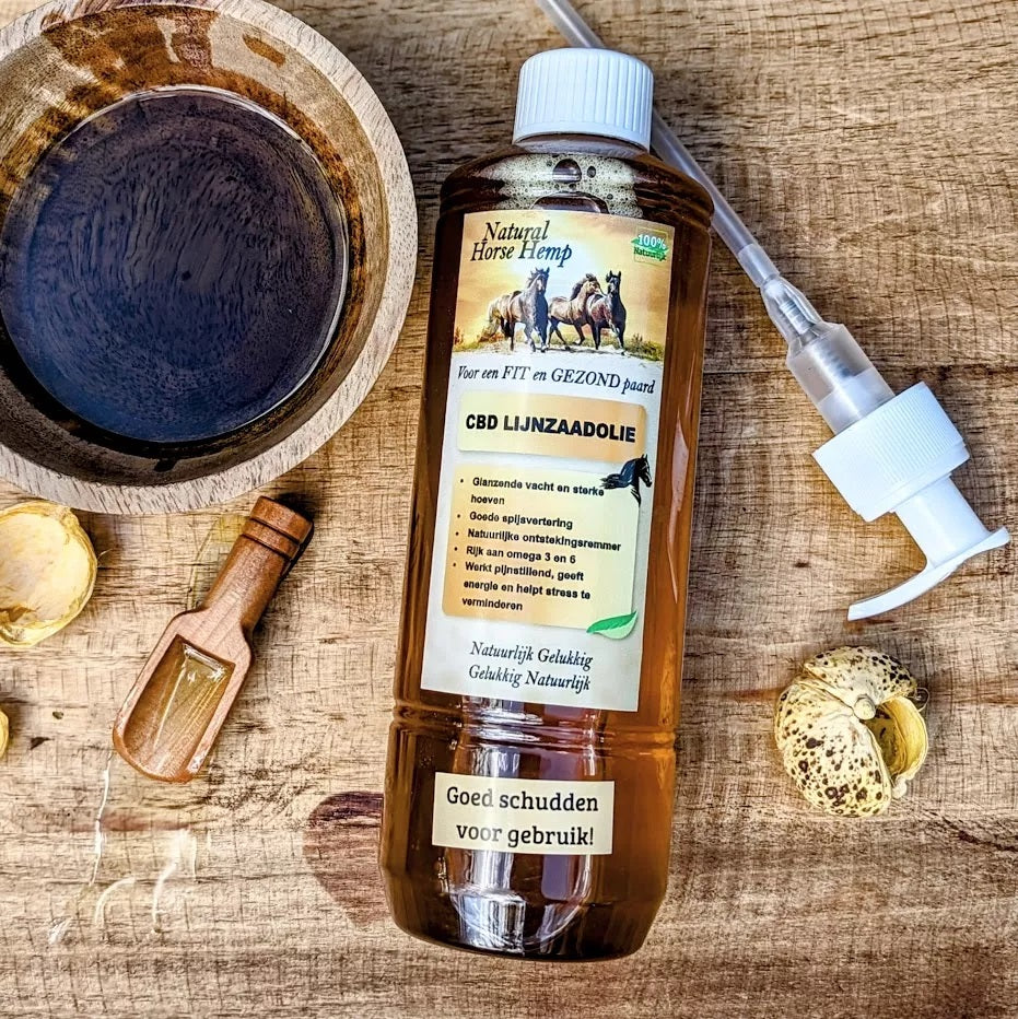 Natural Horse Hemp CBD lijnzaadolie - Nena's Pets
