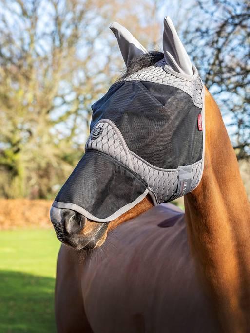 Lemieux Gladiator Full vliegenmasker - Nena's Pets