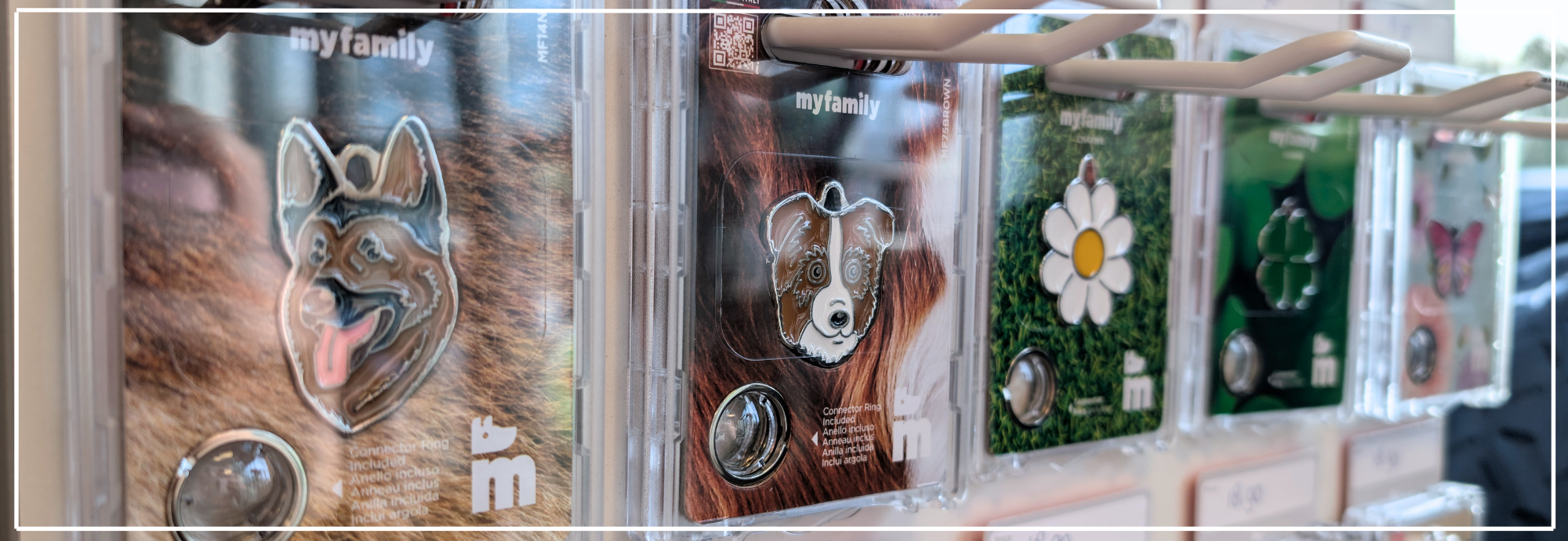 Zelf een hondenpenning maken. My Family penning ontwerpen bij Nena’s Pets.