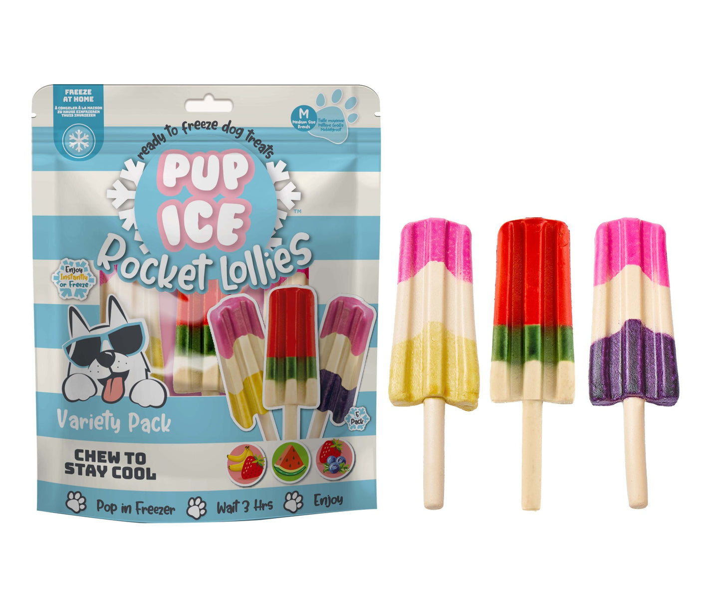 Pup Ice  - Hondenijsjes  Diverse smaken