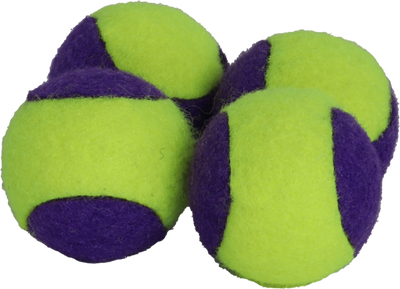 Boon kat speelgoed tennisbal+rammel paars/geel