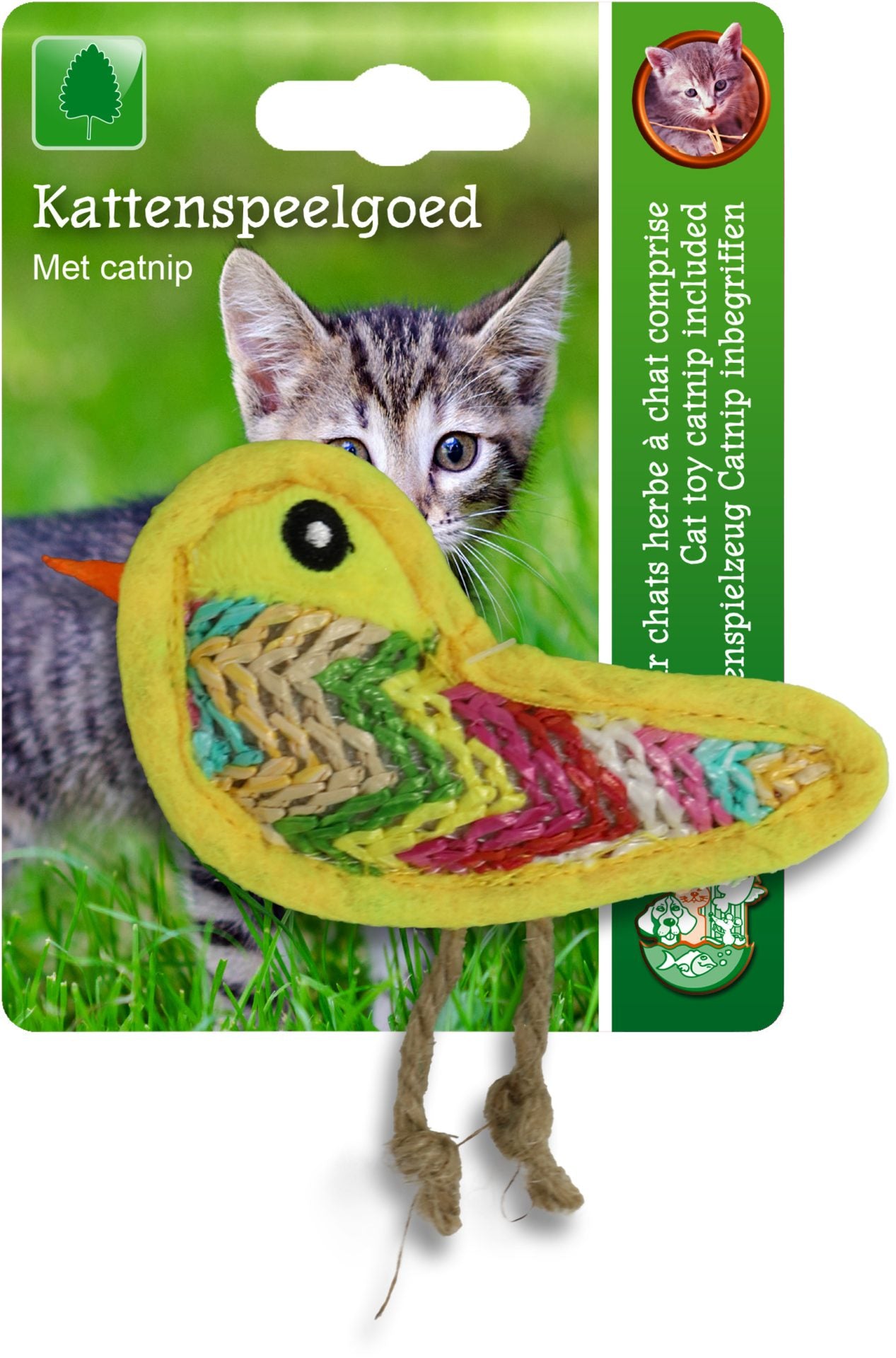 Boon kat speelgoed vogel met catnip