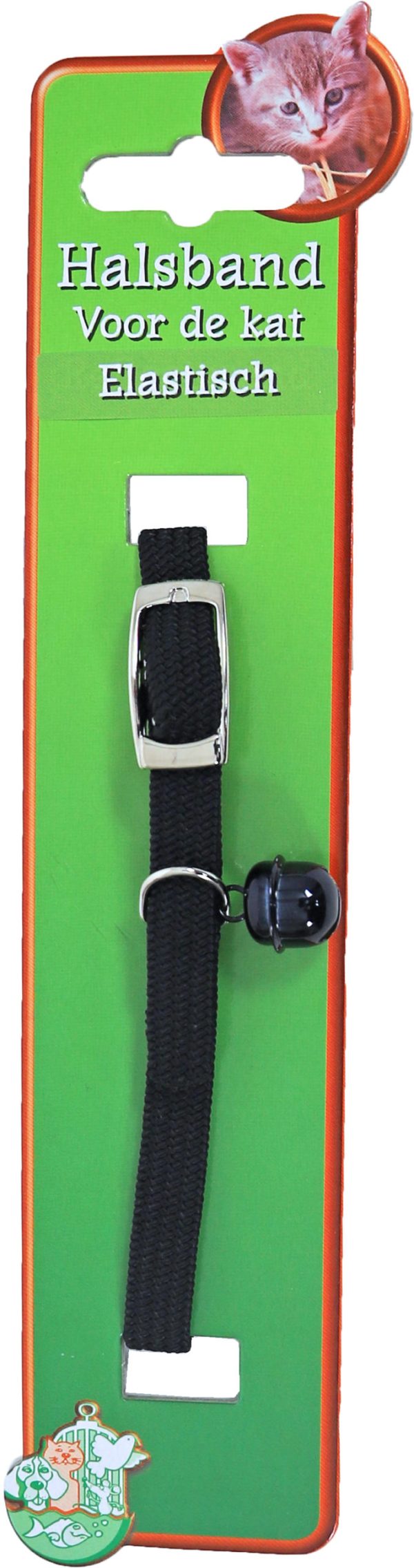Boon kattenhalsband elastisch, zwart