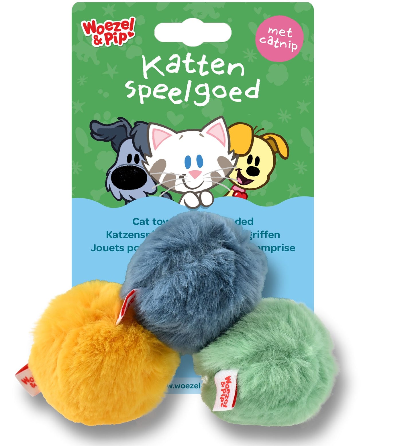 Woezel en Pip Speelbal met catnip