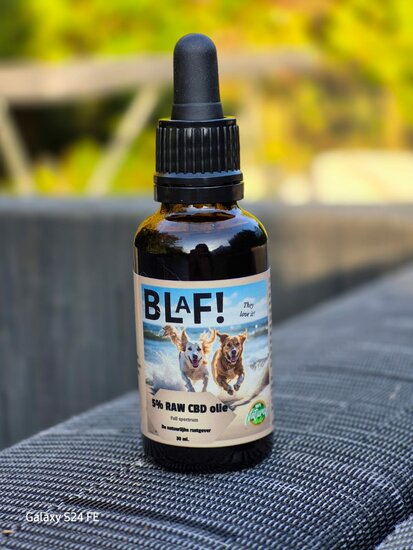 Blaf! RAW 5% CBD olie Full Spectrum, 30 ml. - Nena's Pets 