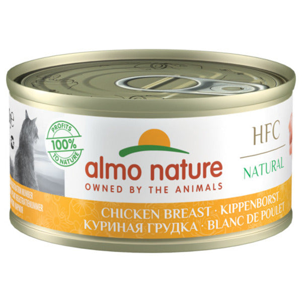 Hfc Cat Natural Blik 70 g Kippenborst