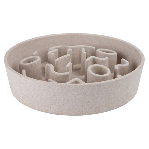 Bamboo dog slow feeder