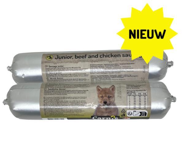 Carnis Gestoomde vleesworsten - Nena's Pets 