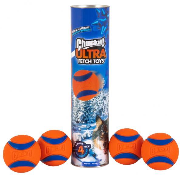 Chuckit set met 4 ultra ballen - Nena's Pets 