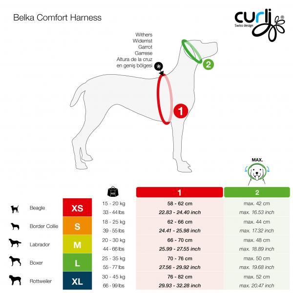 Curli Belka comfort harnas - Nena's Pets 