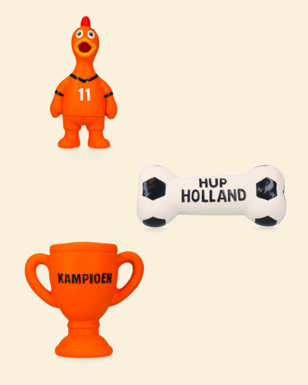 Oranje premium latex WK speelgoed divers