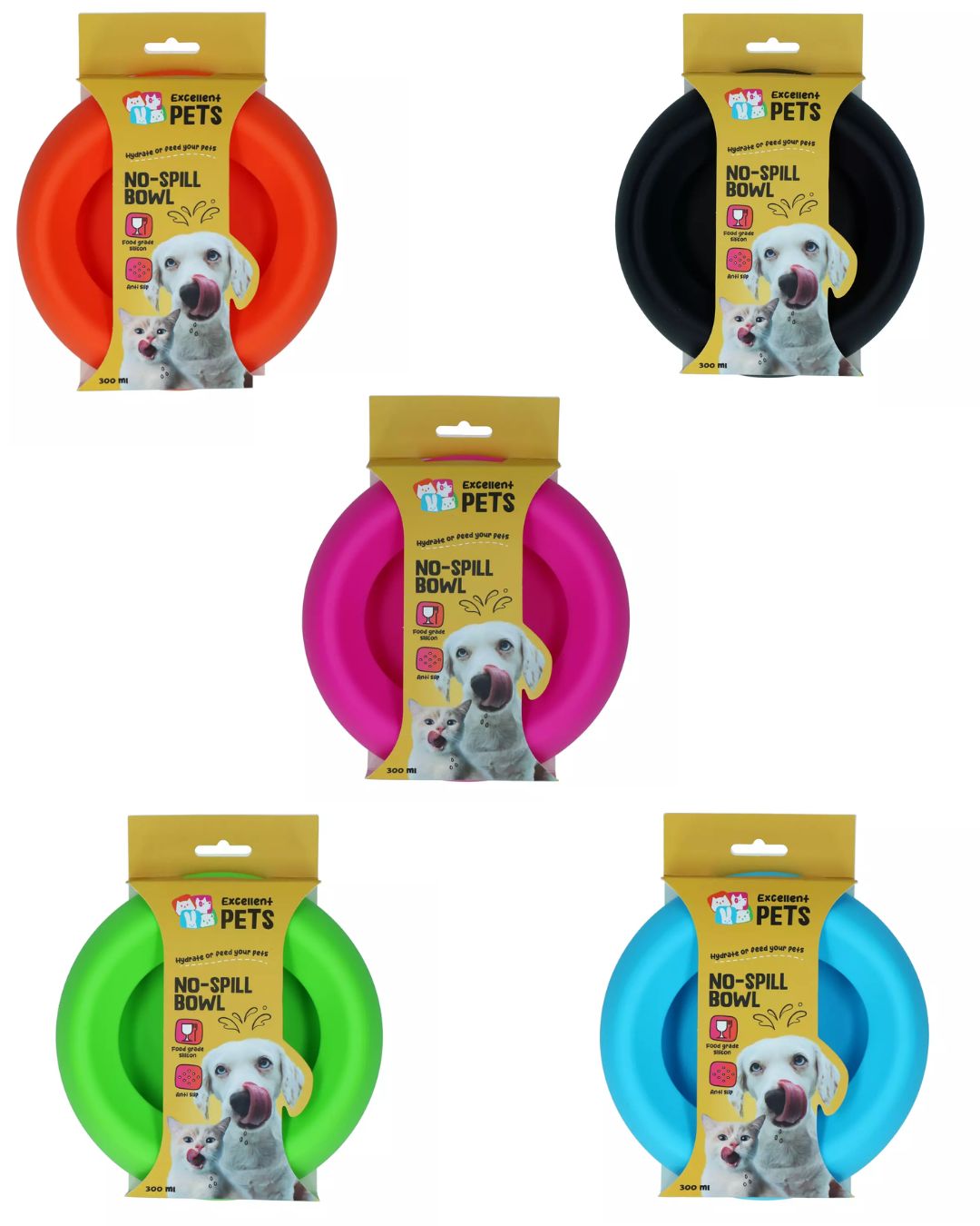 Excellent Pets No-Spill Bowl - 300ml