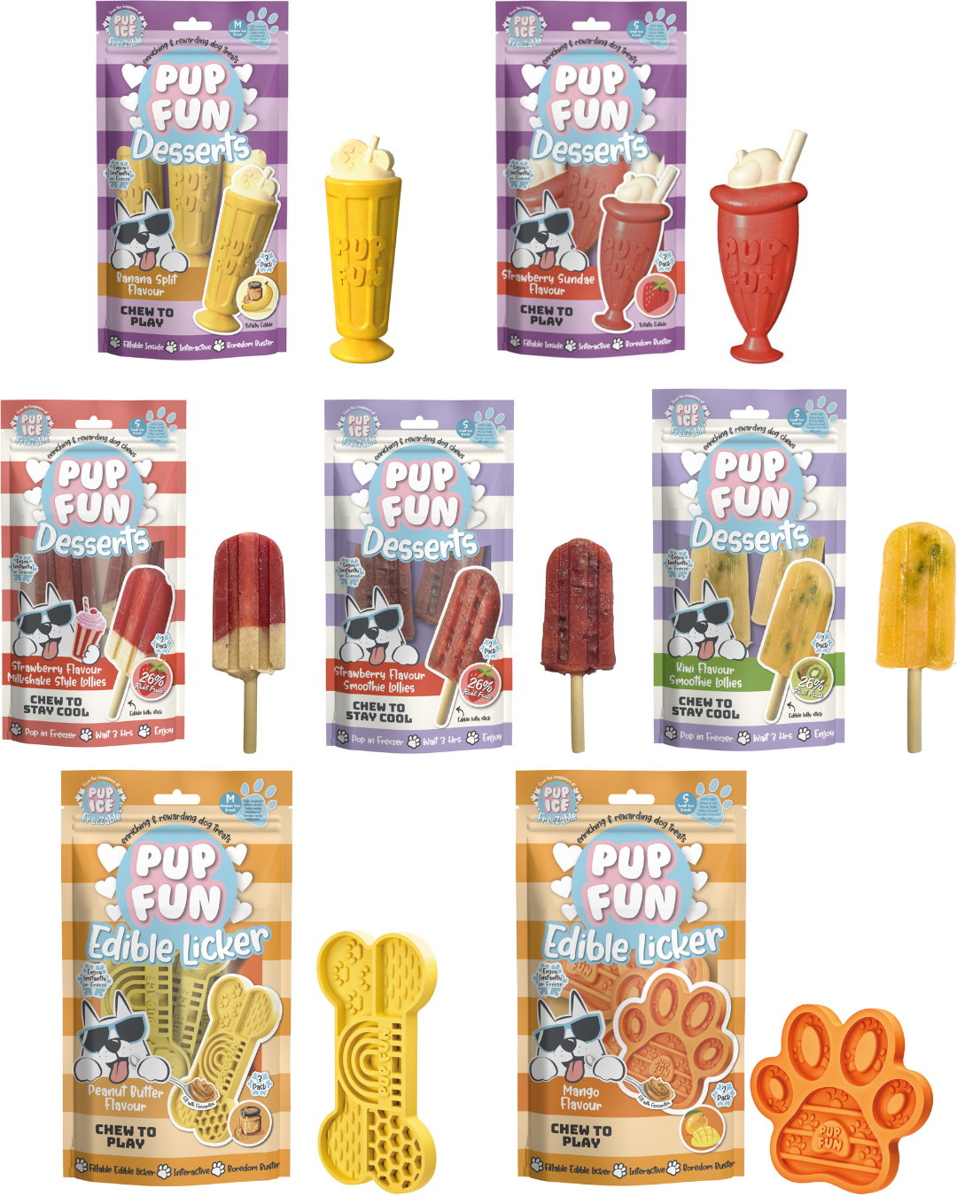 Pup Fun desserts hondenijsjes