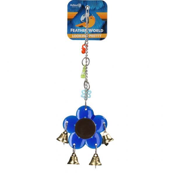 Feather World spiegel in bloemvorm voor vogels - Nena's Pets 