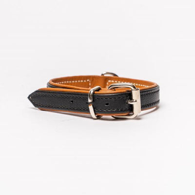 HB hondenhalsband met bruin onderlegd - Nena's Pets 