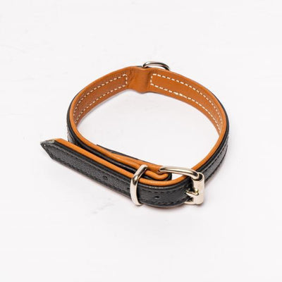 HB hondenhalsband met bruin onderlegd - Nena's Pets 