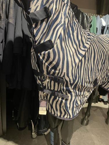 Harry`s Horse vliegendeken Mesh zebra Blauw - Nena's Pets 
