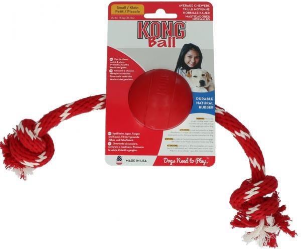 KONG bal met touw 40cm - Nena's Pets 