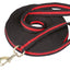 Longeerlijn soft zwart/rood - Nena's Pets 