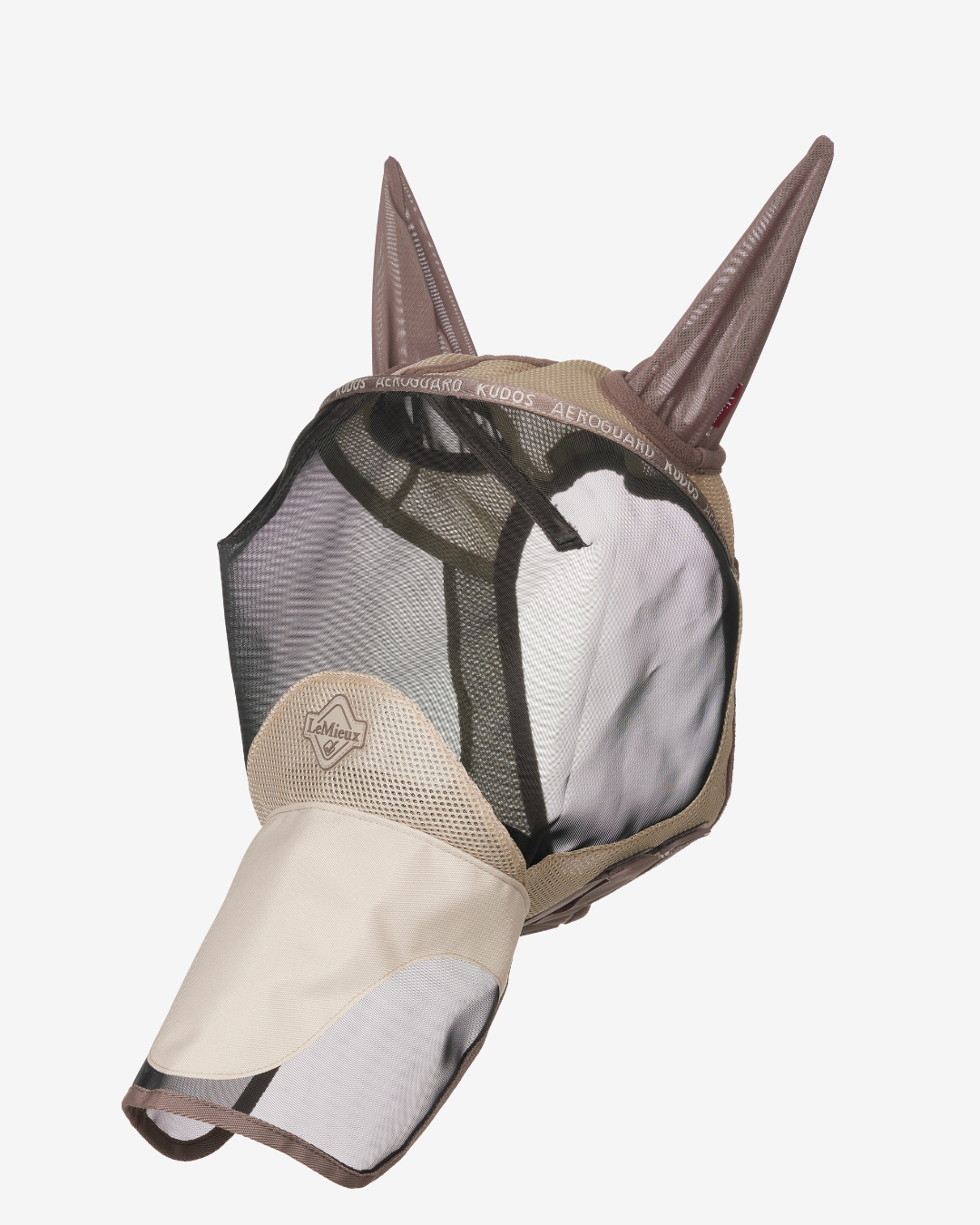 Kudos AeroGuard Full Fly-Mask Pecan