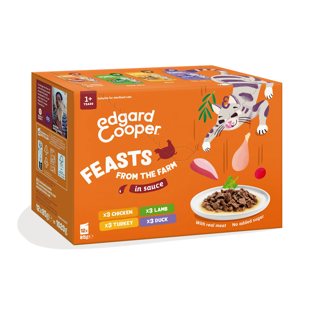 Edgard&Cooper Pouches vlees in saus