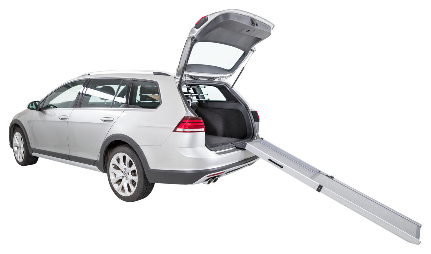 Tweedelige Telescoop-Loopplank, aluminium/schuurpapier - Nena's Pets 