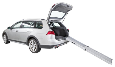 Tweedelige Telescoop-Loopplank, aluminium/schuurpapier - Nena's Pets 