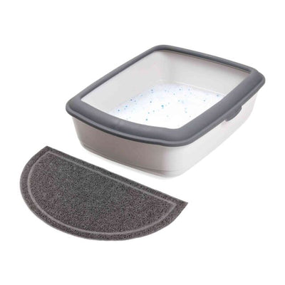 Trixie  kattenbakmat / schoonloopmat halfrond