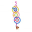 Pawise draaiende ketting met belletjes vogelspeelgoed - Nena's Pets 