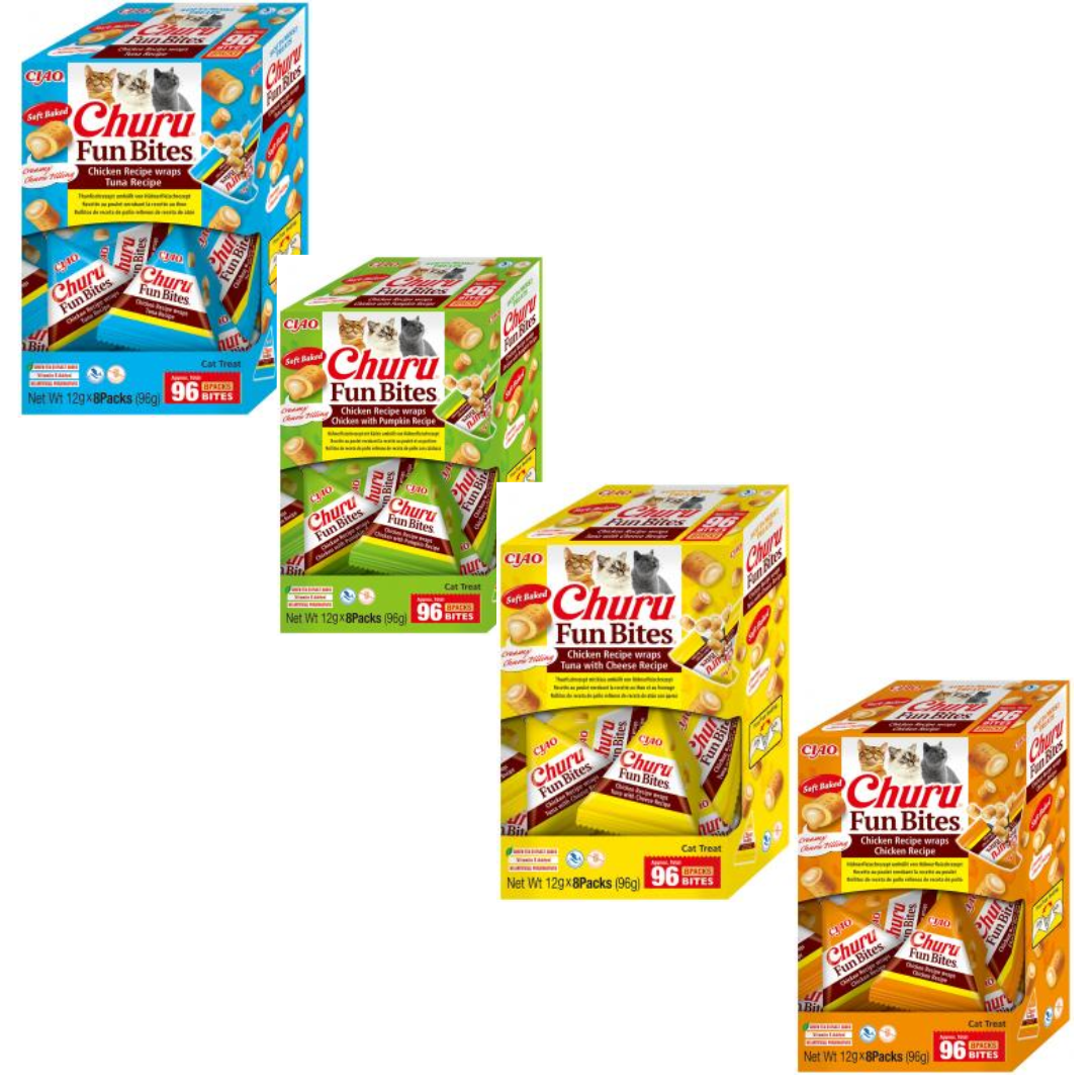 Ciao Churu fun bites cat wraps divers.