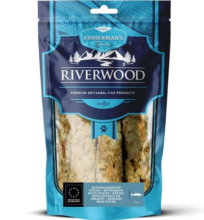 Riverwood Roodbaarshuid Stick 200 gram - Nena's Pets 