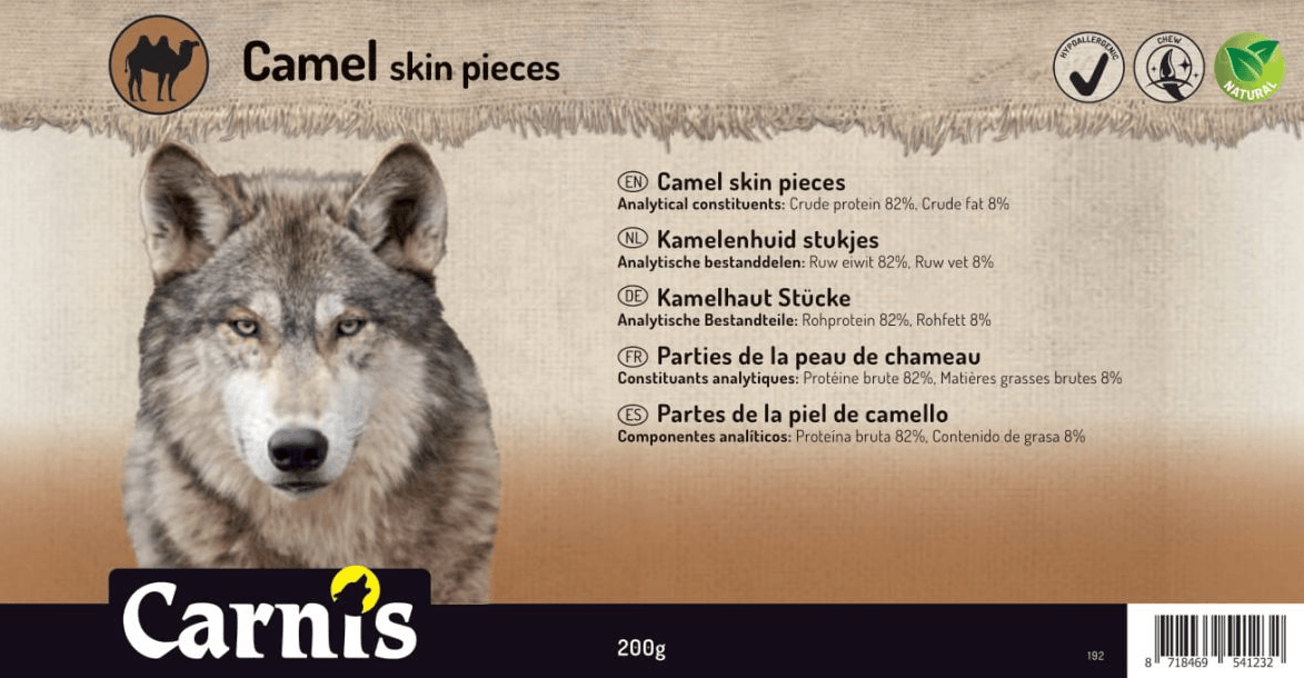 Carnis Kamelenhuid stukjes - Nena's Pets 