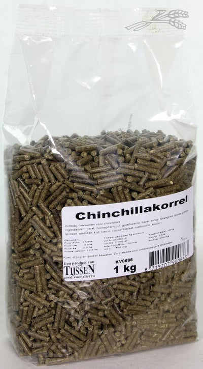 Tijssen Chin-chillakorrels 1kg - Nena's Pets 