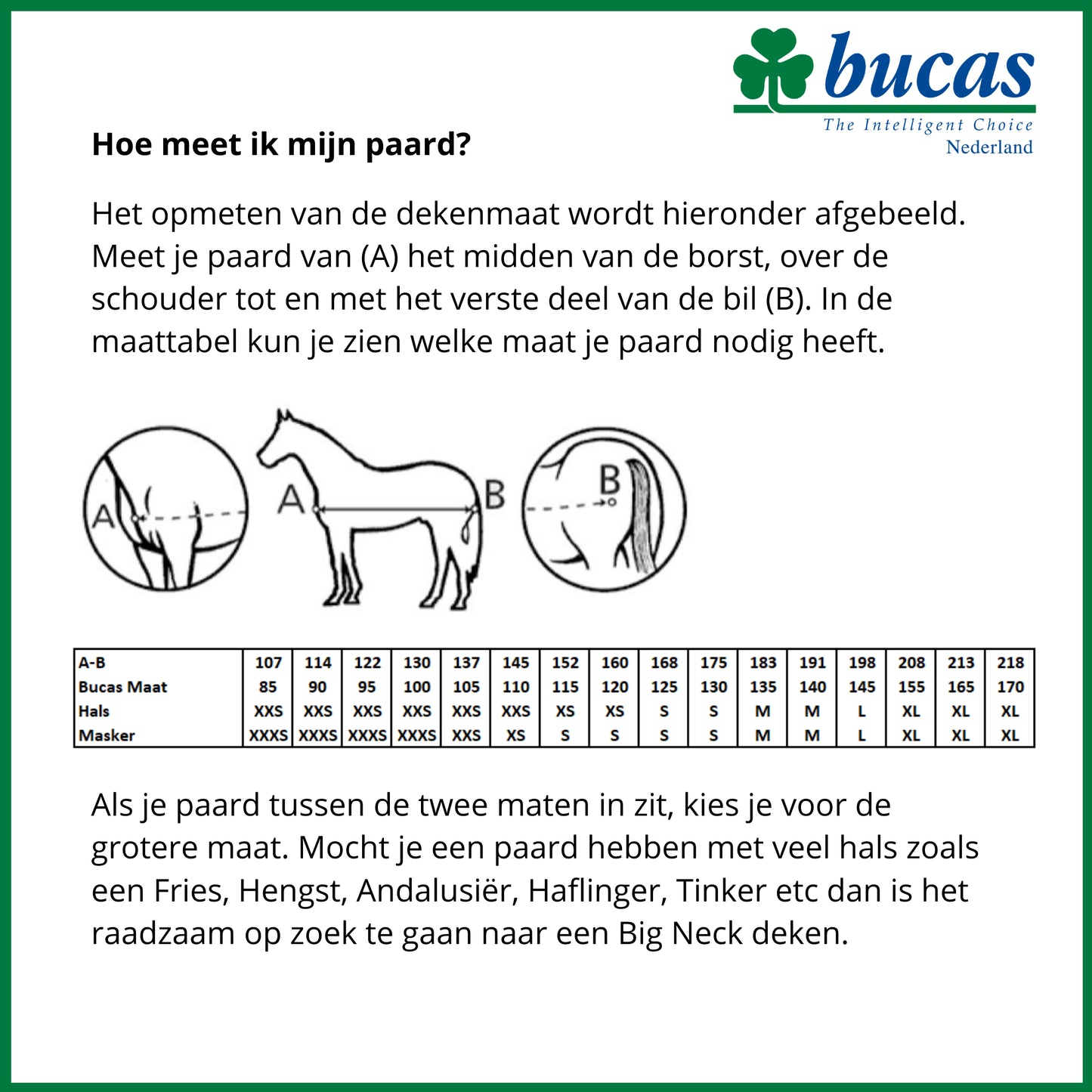 Bucas irish turnout 150gram