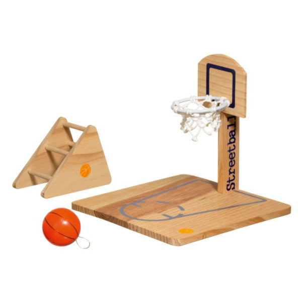 Vogelspeelplaats basketbal Houtkleur