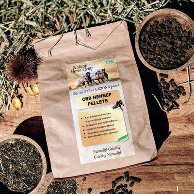 Natural Horse Hemp CBD hennep pellets - Nena's Pets 