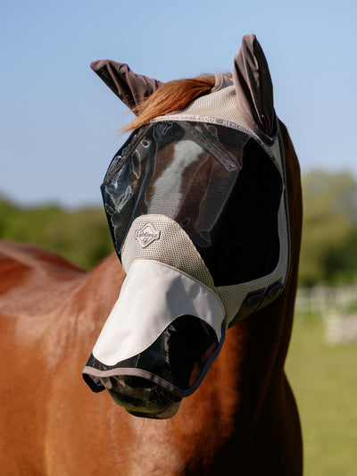 Kudos AeroGuard Full Fly-Mask Pecan